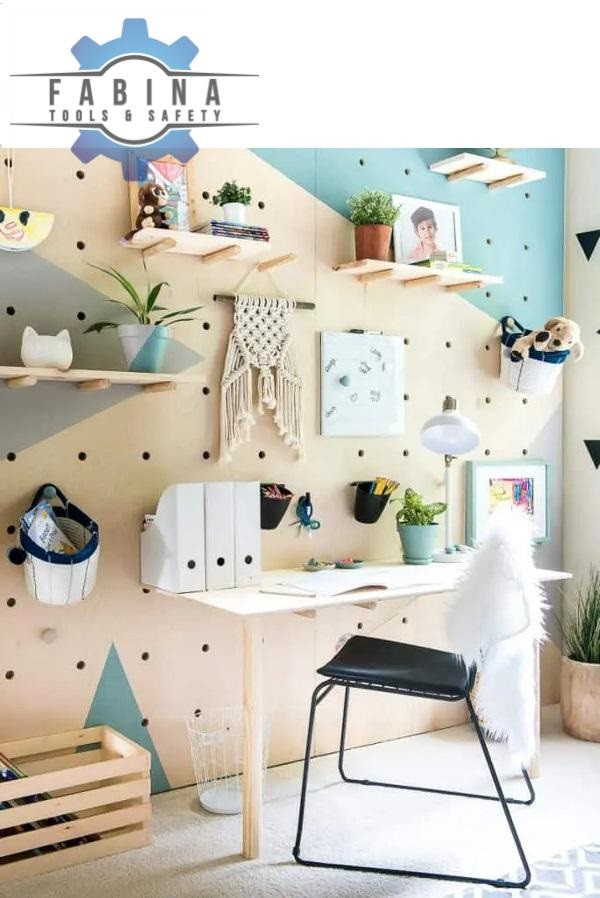 10+ Ý Tưởng Trang Trí Sáng Tạo Với Vách Lưới Pegboard